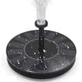 Solar-powered water fountain 16 cm Black 150