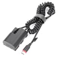 Miniatyrbillede 1 af 5: Type-C LP-E6 E6N ACK-E6 -E6 Dummy Batteri & DC Bank USB-kabel til 6D 7D 60D 70D 80D 90D R R5 R6 Mark {db}