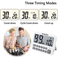 Miniatyrbillede 2 af 4: Multifunktionel digital timer, intervaltimer for øget produktivitet, nedtællingstimer til forskellige aktiviteter, hukommelsesfunktion for brugere
