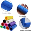 Miniatyrbild 2 av 4: Colorful Rubber Sponge Handlebar Grips for Bicycle (2 Pairs)