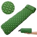 Ultralight sleeping pad with built-in pillow, inflatable camping mattress for backpacking, travel [DB]
