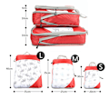 Miniatyrbild 4 av 5: Organisationsset för Resväskor - Packkuber för resväska / Set med 3 st Grå Grå Grå