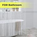 Miniatyrbild 5 av 5: String Curtain Door Fly Screen, Polyester Tassel Room Divider for Doors and Windows Home Decor, White 100 x 200 cm
