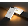 Set med 2 rörelsesensor LED-nattlampor, LED-garderobslampor, USB-laddningsbara induktionslampor, magnetisk LED-induktionslampa för sovrum, badrum, kit