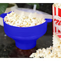 Miniatyrbillede 3 af 3: Hoppa-Poppa-Hinkende Popcorn-Skål i Blå Silikone blue