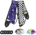 Set med 2 gitarrband inklusive ett set med 2 plektrum/fingertoppsskydd