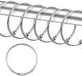24-delad duschdraperiring, rostfri duschdraperikrok