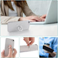 Miniatyrbillede 2 af 5: 3-pak Mobiltelefonholder Ringe (Hjerteform) 360° Rotation Diamant