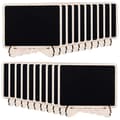Mini Blackboards in Wood with Support Stand, 20-pack