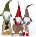 Jultomte - Set med 3 jultomtar - Juldekorationer
