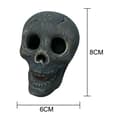 Miniatyrbild 3 av 5: VINTURBLE Halloween Fire Pit Grill Party Decoration Simulation Skull Prop Horror Ceramic Ornaments