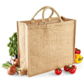 Miniatyrbillede 2 af 3: Westford Mill Jumbo Jute Shopper Taske (29 liter) One Size Natur Natural Natural One Size