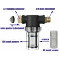 Miniatyrbild 2 av 5: Garden Hose Filter Pressure Washer Water Inlet Sediment Inline Filter 40 Mesh Screen Extra 100 Mesh