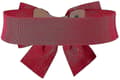 Miniatyrbilde 2 av 4: Dame Vintage Rosett Bred Elastisk Stretch Midjebelte Rød