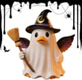 Halloween-aavehahmo hartsiaaveet ankkaveistoskoriste -