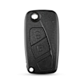 Miniatyrbillede 1 af 5: 2-knaps nøgleskal til Fiat Sort Black Black one size