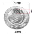 Miniatyrbillede 1 af 5: Rustfrit stål køkkenvask filter vask mesh si fl sølv Silver 7cm