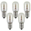 5 Pcs Refrigerator Bulb 15W Replacement 220-240V Sewing Machine Bulb Range Hood Bulb