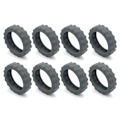 Pikkukuva 1 / 10: 8 kpl/setti Matkatavarapyörän pyörät Kengät Matkalaukun pyöränsuojukset Harmaa Gray 8Pcs-8Pcs