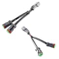Miniatyrbillede 5 af 5: Y-type ledninger Deutsch Dt Dtp 2-bens stikadapter til LED-kapsel arbejdslys eftermonteringsstik ledningsnet {DB}