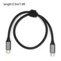 Miniatyrbillede 5 af 7: USB 3.1 Dual Head 100W USB C til USB Type C Han Kabel USBC PD 5A Hurtig Opladerledning 0.5m