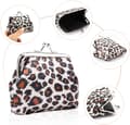Miniatyrbilde 3 av 5: 4 leopardmønstrede myntvesker med spenne Clic Clac Vintage Wa