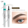 Waterproof Microblading Eyebrow Pen with Dual Precision Tips Smudge-Proof Reddish Brown