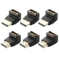 6-pack 90 och 270 graders HDMI-kontakt
