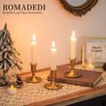 Miniatyrbillede 3 af 8: Guldlysestager, sæt med 6 standardmetal, til bryllup og jul