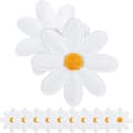 20 st Daisy Flower Patch Flower Applique Stryk-på lappar Embr