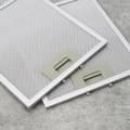 Miniatyrbillede 2 af 7: 2-delt fedtfilter i aluminiumnet til emhætte 260 x 230 mm, køkkenventilationsfilter