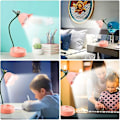 Miniatyrbillede 4 af 4: Bordlampe til børn, dæmpbar LED-bordlampe med 3 farvetemperaturer med touch-sensor
