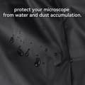 Miniatyrbild 6 av 6: Microscope Dust Cover, Waterproof 210D Oxford Fabric Protective Case for Laboratory Use, Full Size, Black
