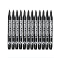 12-pack Black Permanent Marker with Fine Tip, Quick-Drying and Waterproof for Painting, Writing, and Marking