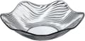 Fruit Bowl, Crystal Serving Dish, Clear Salad Bowl, Snack Dessert Plate, Flower-shaped Wavy Edge