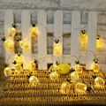 Miniatyrbillede 2 af 4: USB-drevet Retro Smedejerns Ananas Lampe Dekorationslys