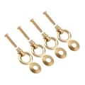 Miniatyrbild 4 av 8: 4pcs/pack Mini Simple Vintage Pull Rings Cosmetic Box Jewelry Box Fastener Handle Brass