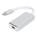 Miniatyrbillede 8 af 8: Type-C USB3.1 til Mini DP-adapterkonverter 4Kx2K HD-kabel aluminiumslegeringsskal til MacBook sølvgrå