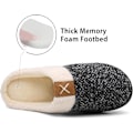 Miniatyrbillede 4 af 6: Dame & Herre Tøfler Vinter Varme Memory Foam Tøfler Indendørs Udendørs Skridsikre Tøfler Hvid White 40/41