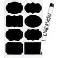 Self-adhesive Jar Labels, 64 pcs - Chalkboard Labels with Chalk Pen