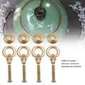Miniatyrbild 7 av 8: 4pcs/pack Mini Simple Vintage Pull Rings Cosmetic Box Jewelry Box Fastener Handle Brass