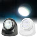 360° Batteridriven Trädgårdsrörelsesensor Säkerhets-LED-lampa Svart