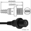 Miniatyrbild 2 av 5: 90 Degree Right Angle Micro USB 5P Male to USB 3.1 Type-C Female Conversion Adapter Cable Data Transfer 30cm