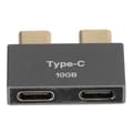 Pikkukuva 6 / 8: 2 Type C uros-Type C naaras -sovitin Macbookin lataukseen, dataportin suojaus