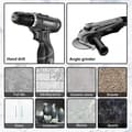 Miniatyrbillede 4 af 5: 6 stk. sorte tørre diamantborebitsæt til granit, keramik, marmor, fliser, sten, glas, hårde materialer 5/6