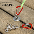 Miniatyrbillede 7 af 8: Octopus Dækpløk 10 stk./sæt Rustfrit stål Telttilbehør Board Pløk Spiral - Perfekt