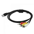 USB till 3RCA Audio Video A/V Videokamera Adapterkabel för TV Mac PC Verktyg