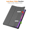 Miniatyrbillede 3 af 5: Til Lenovo Idea Tab Pro Etui Anti-Fald Læder Støtteben Tablet Beskyttelse - Multicolor Multicolor Grey