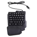 USB Wired Gaming Keyboard One-Hand RGB Backlit Luminous Keypad [DB]