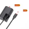 Miniatyrbillede 5 af 5: Type-C LP-E6 E6N ACK-E6 -E6 Dummy Batteri & DC Bank USB-kabel til 6D 7D 60D 70D 80D 90D R R5 R6 Mark {db}